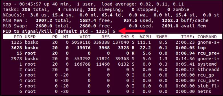 Linux top Command